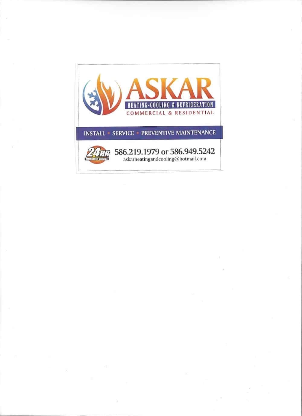 Askar Heating and Cooling, LLC